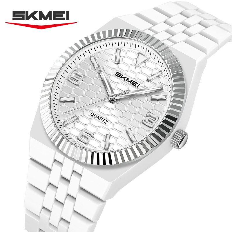 2747 SKMEI Fashion Honeycomb Textured Dial Quartz Watch for Women