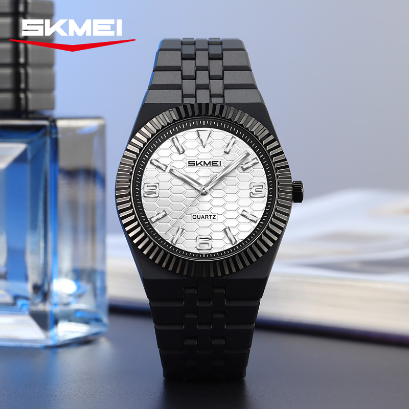 2747 SKMEI Fashion Honeycomb Textured Dial Quartz Watch for Women