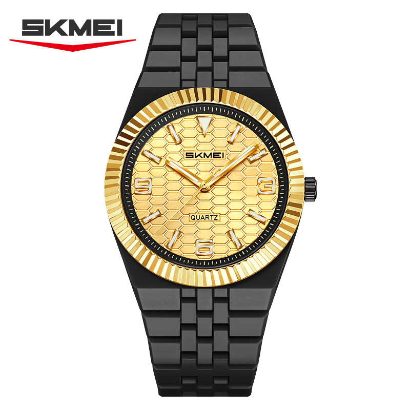 2747 SKMEI Fashion Honeycomb Textured Dial Quartz Watch for Women