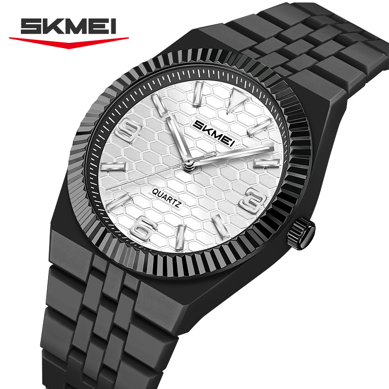 2747 SKMEI Fashion Honeycomb Textured Dial Quartz Watch for Women