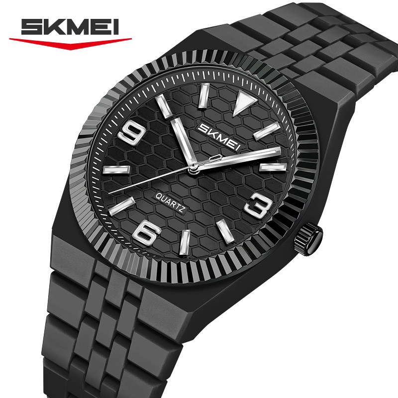 2747 SKMEI Fashion Honeycomb Textured Dial Quartz Watch for Women