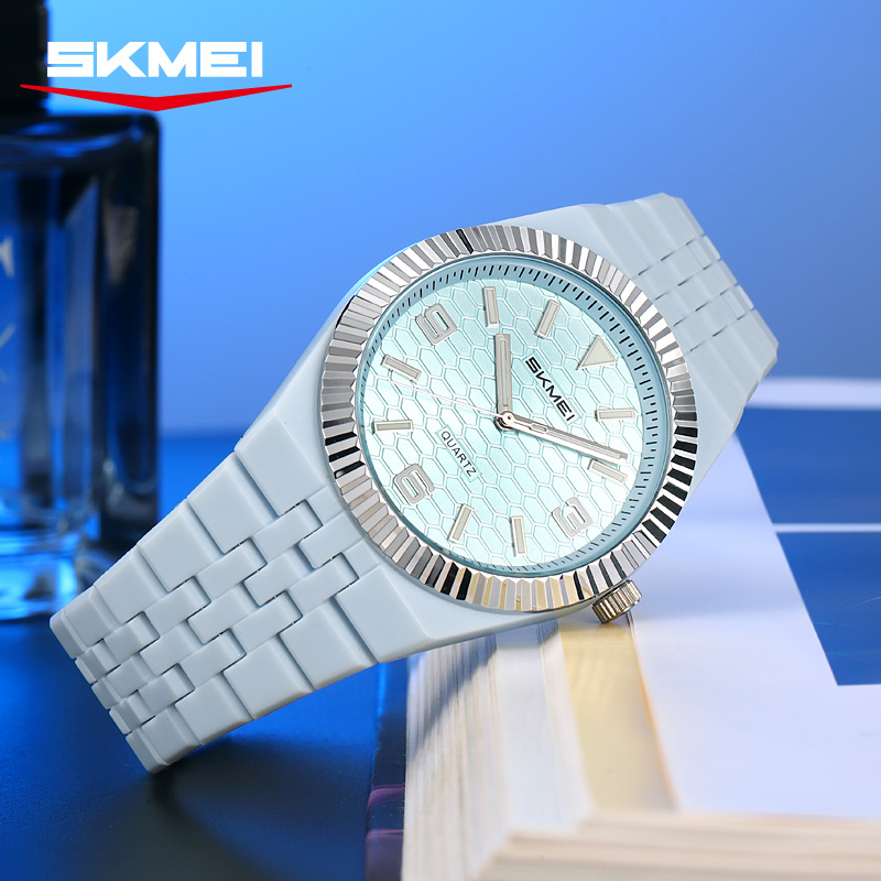 2747 SKMEI Fashion Honeycomb Textured Dial Quartz Watch for Women
