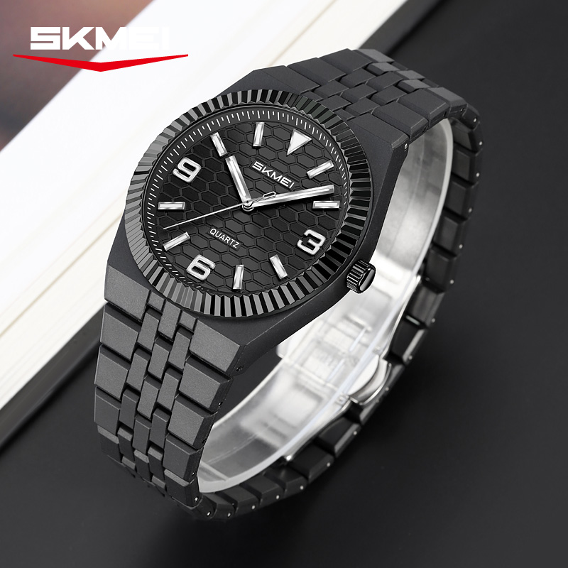 2747 SKMEI Fashion Honeycomb Textured Dial Quartz Watch for Women