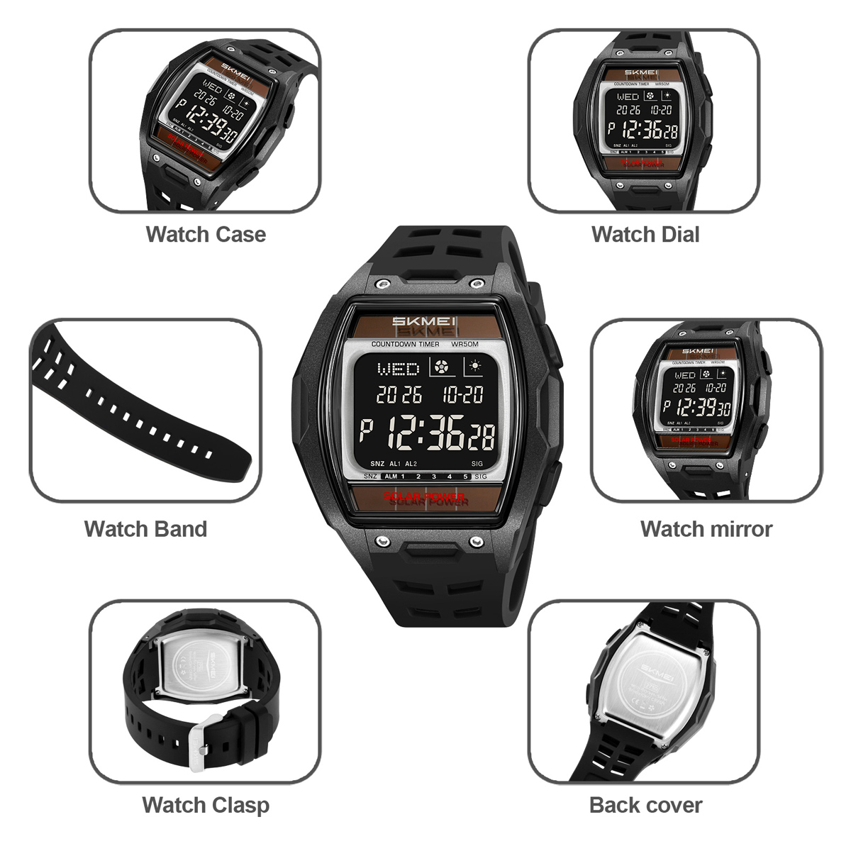 SKMEI 2750 fashion barrel-shaped digital watch 
