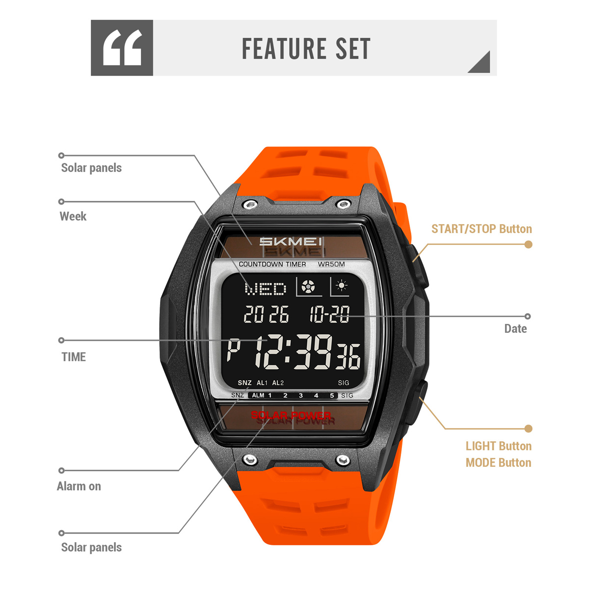 SKMEI 2750 fashion barrel-shaped digital watch 