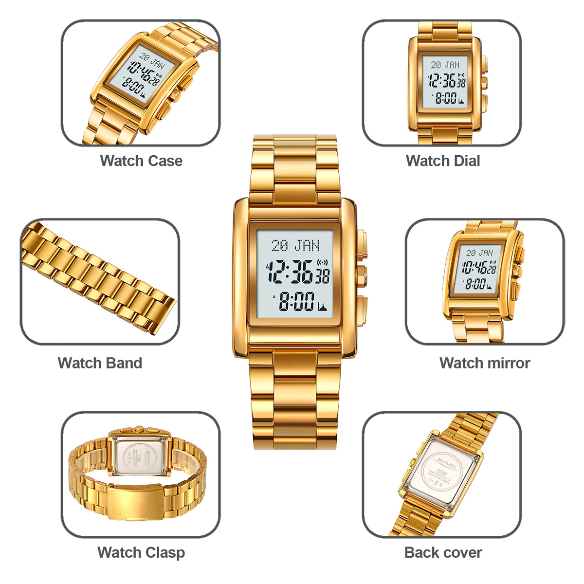 SKMEI Model 2753 Multi-Function Islamic Digital Watches