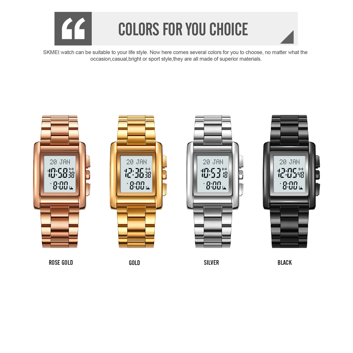 SKMEI Model 2753 Multi-Function Islamic Digital Watches