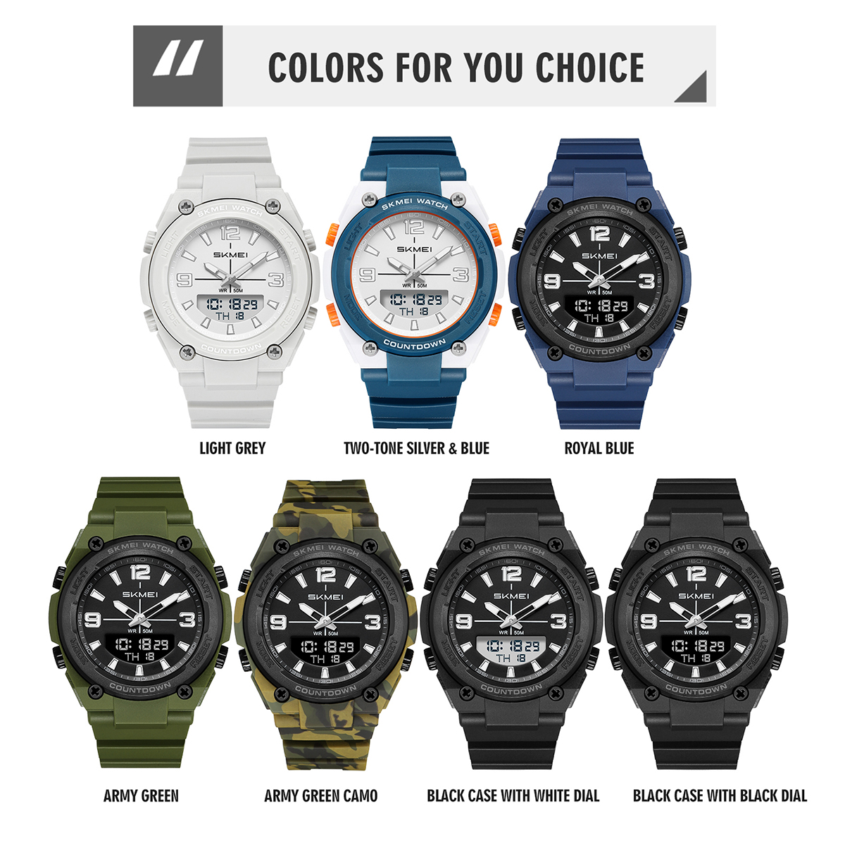 SKMEI 2796 SKMEI Men’s Outdoor Military Sports Watch