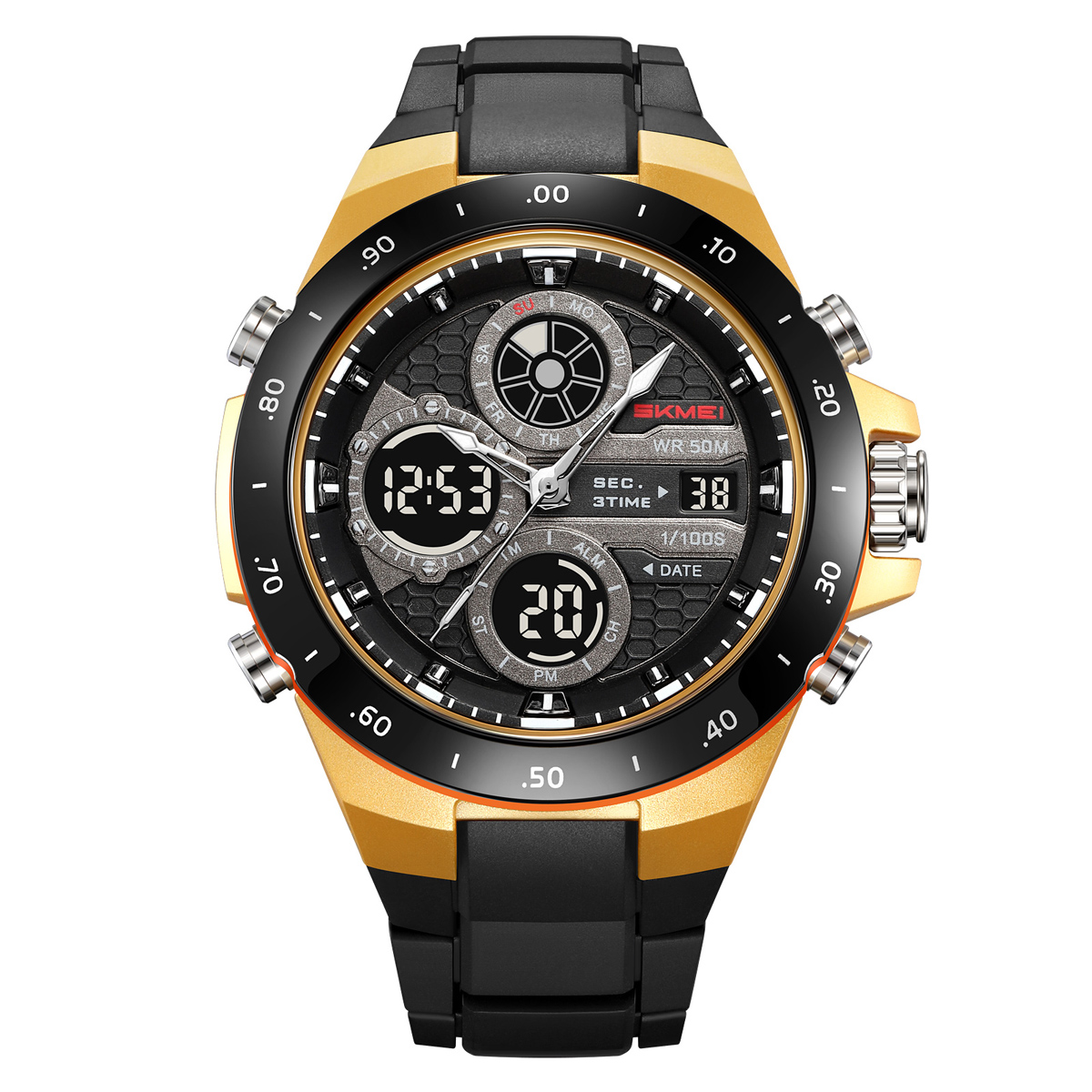 SKMEI 2808 Dual Display Sport Watch 50M Waterproof