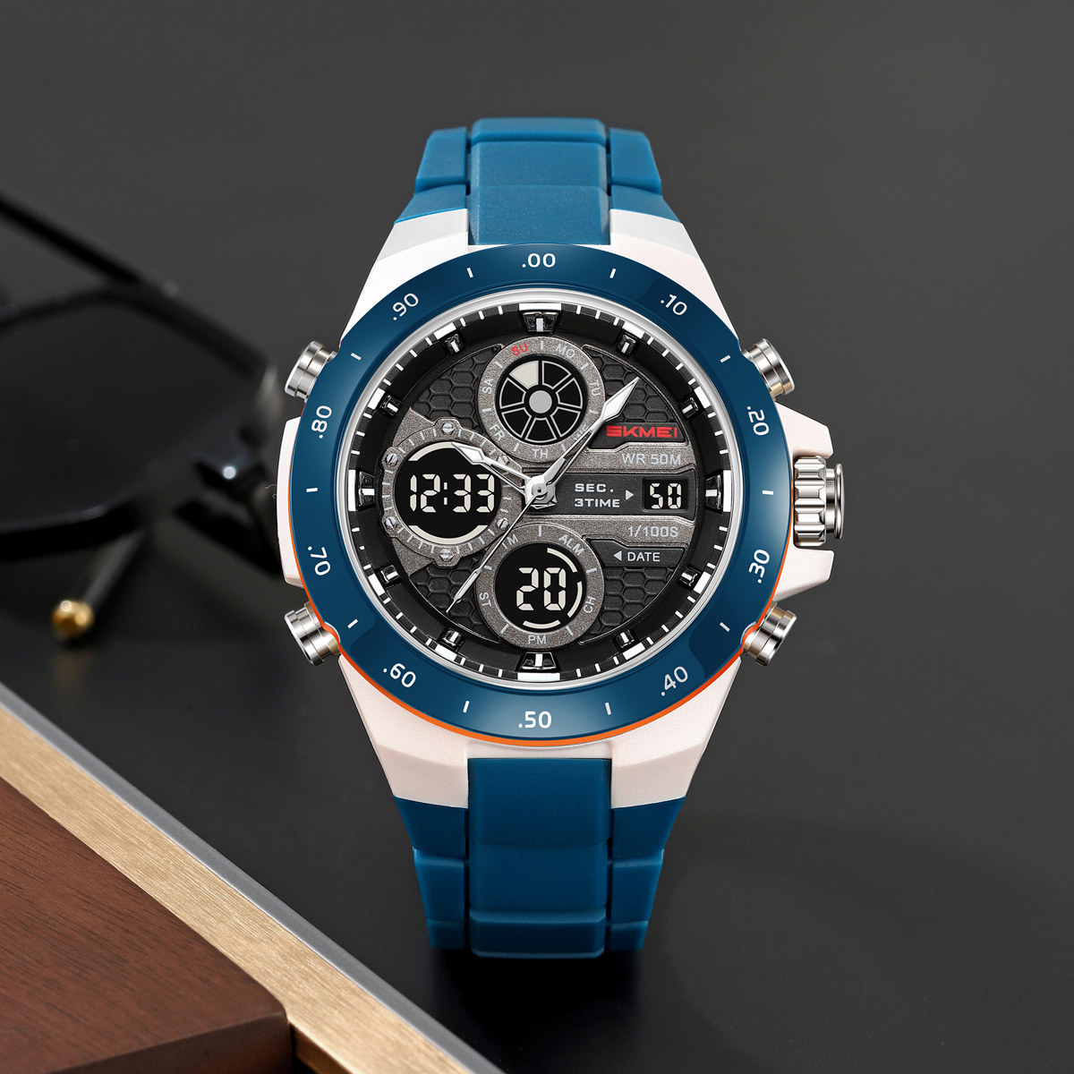 SKMEI 2808 Dual Display Sport Watch 50M Waterproof