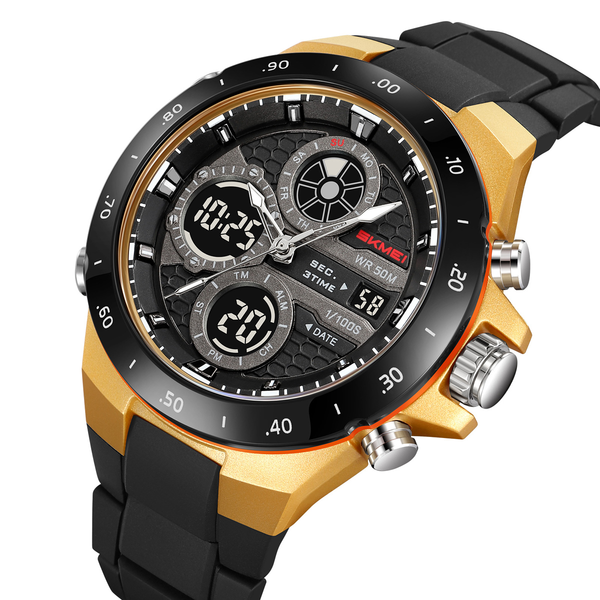 SKMEI 2808 Dual Display Sport Watch 50M Waterproof