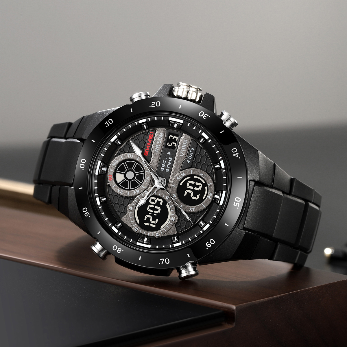 SKMEI 2808 Dual Display Sport Watch 50M Waterproof