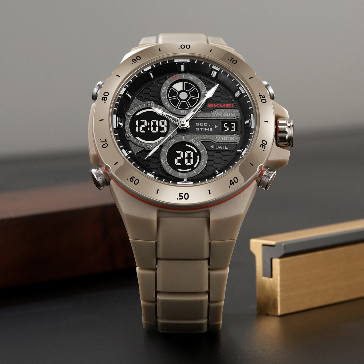 SKMEI 2808 Dual Display Sport Watch 50M Waterproof