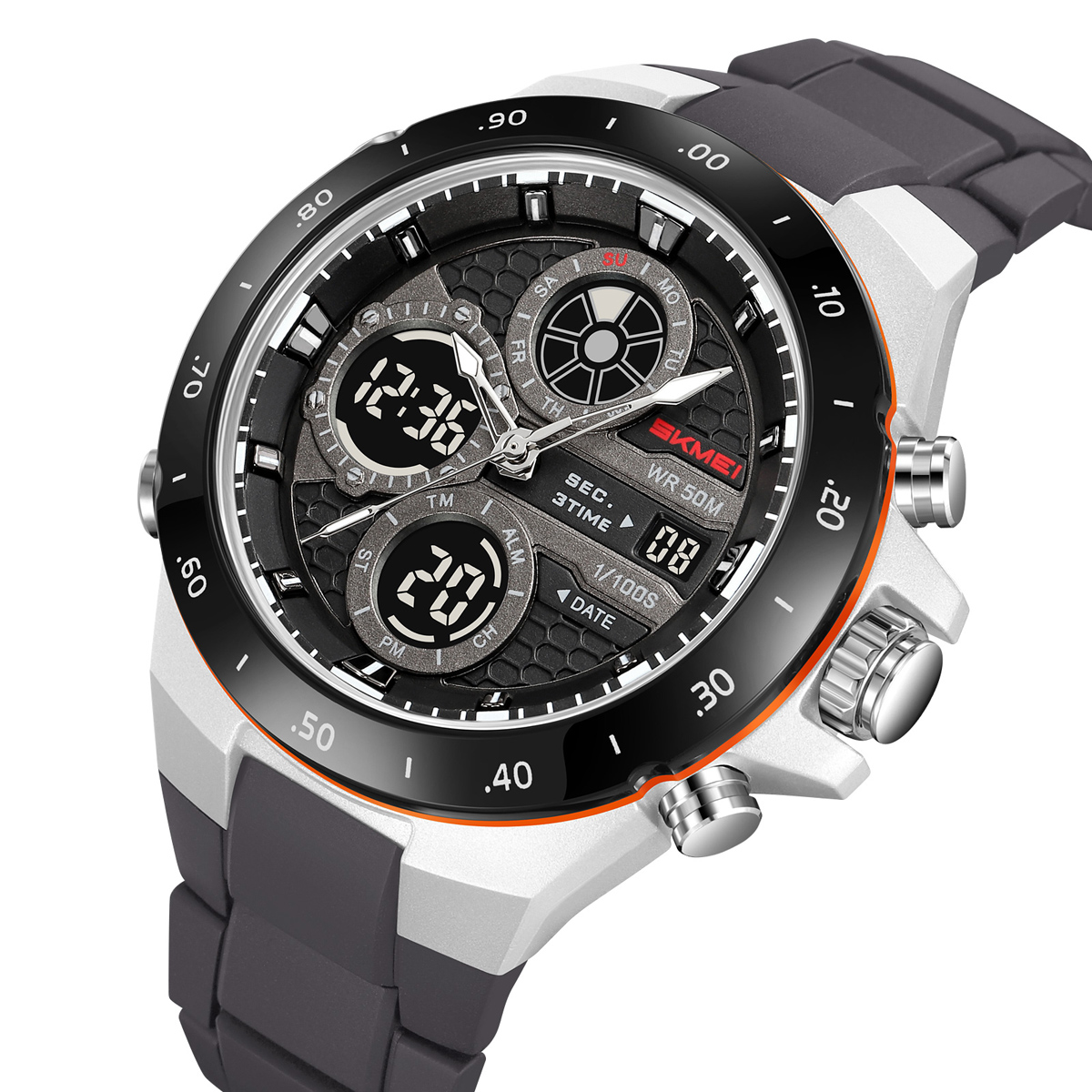 SKMEI 2808 Dual Display Sport Watch 50M Waterproof