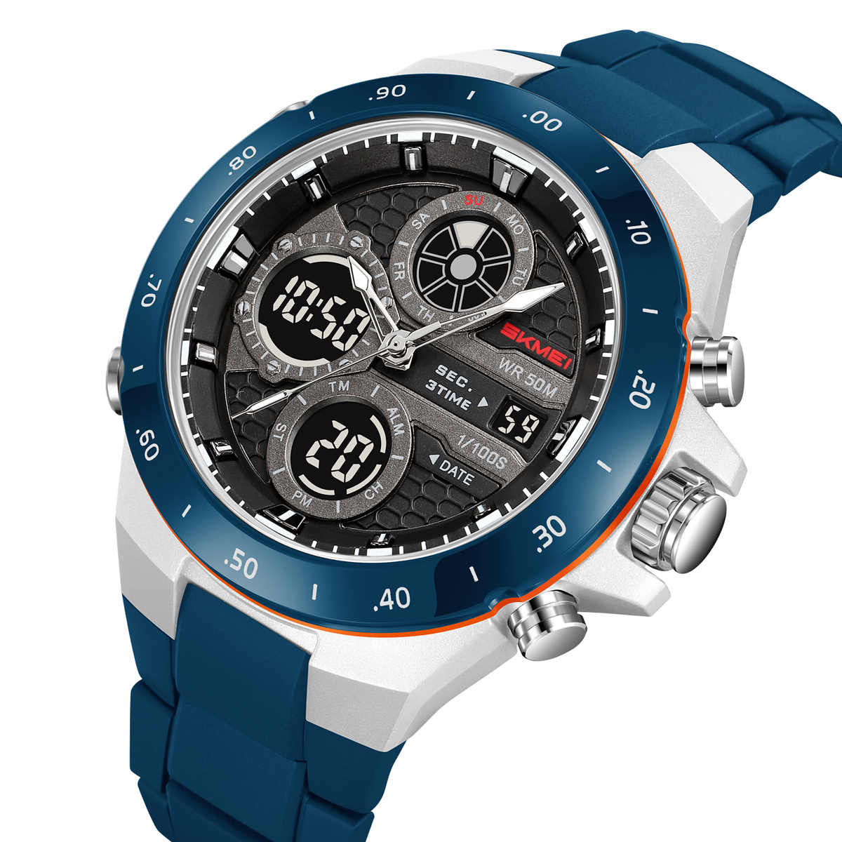 SKMEI 2808 Dual Display Sport Watch 50M Waterproof