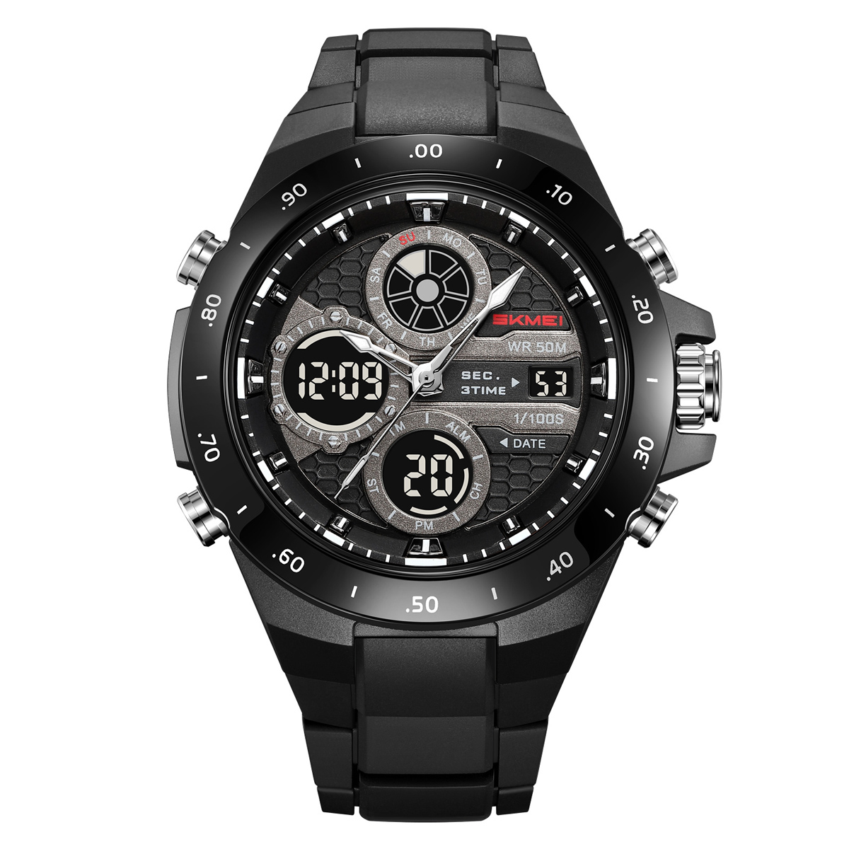 SKMEI 2808 Dual Display Sport Watch 50M Waterproof