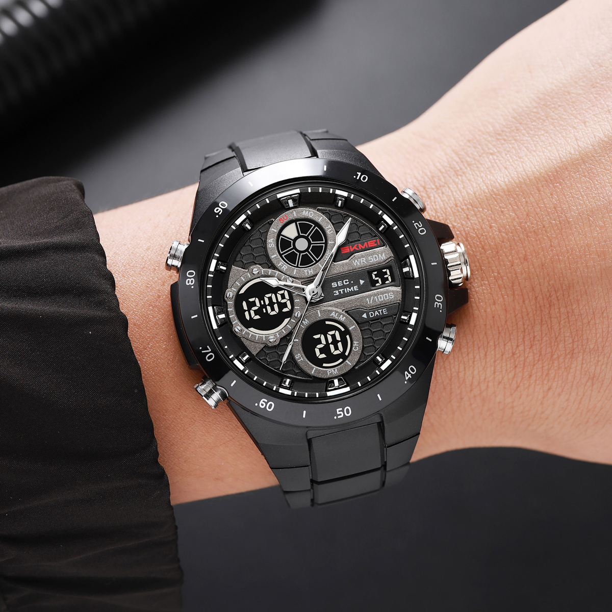SKMEI 2808 Dual Display Sport Watch 50M Waterproof