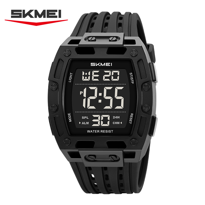2816 SKMEI Men Transparent Digital Watch Sport Waterproof Wristwatch