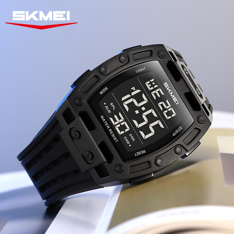 2816 SKMEI Men Transparent Digital Watch Sport Waterproof Wristwatch