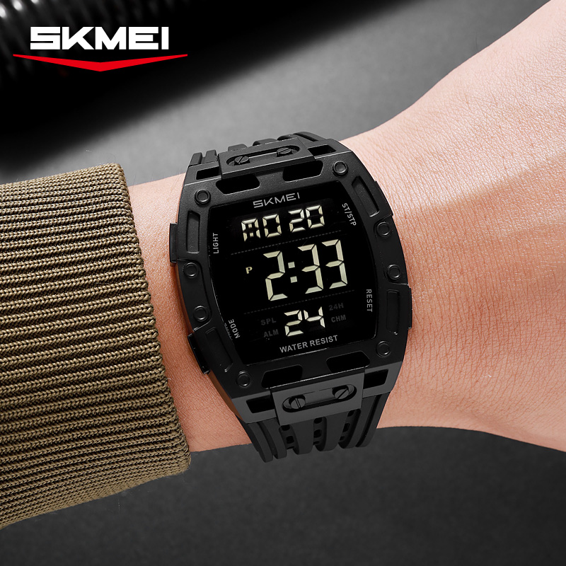 2816 SKMEI Men Transparent Digital Watch Sport Waterproof Wristwatch