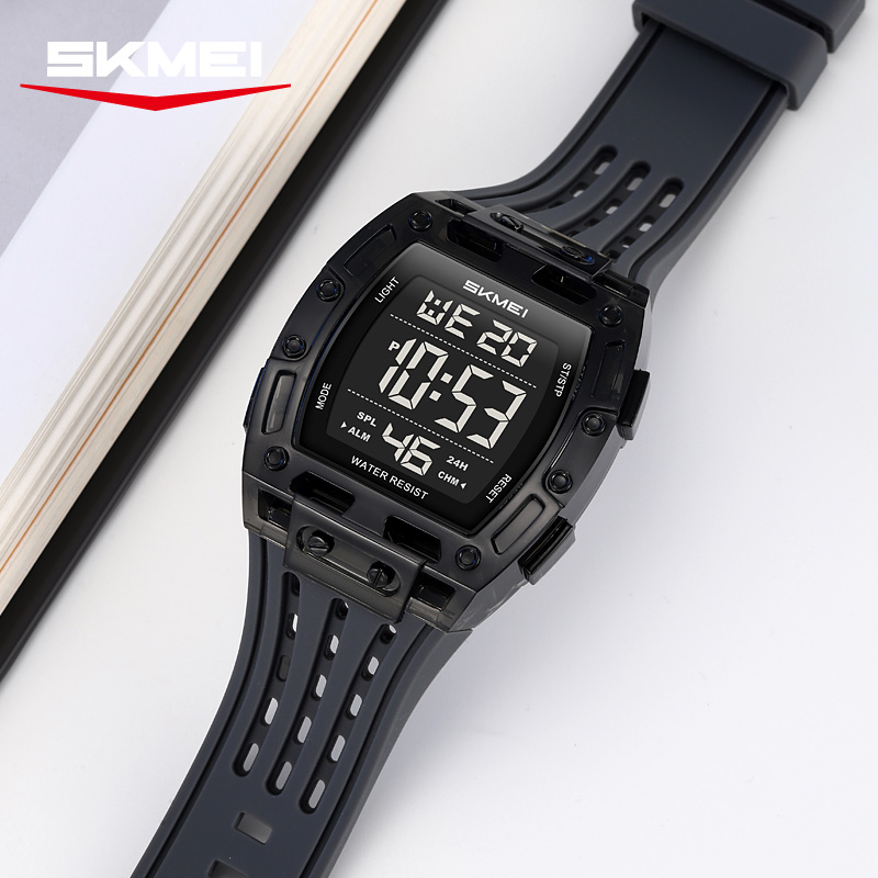 2816 SKMEI Men Transparent Digital Watch Sport Waterproof Wristwatch