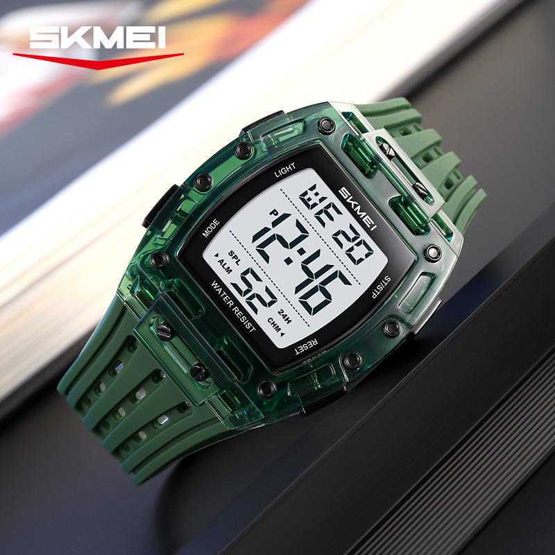 2816 SKMEI Men Transparent Digital Watch Sport Waterproof Wristwatch