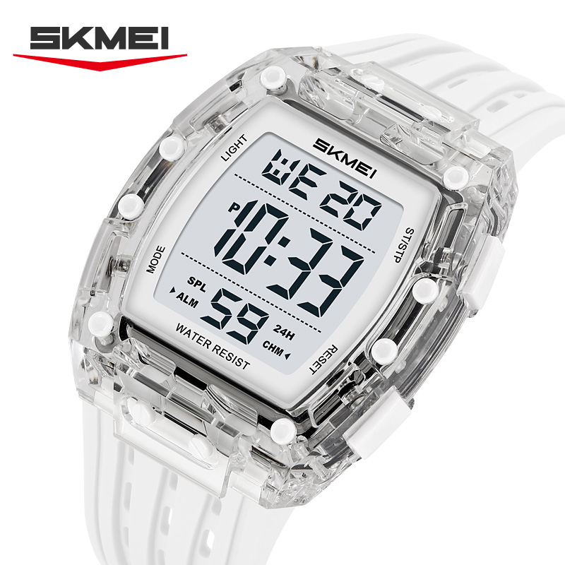 2816 SKMEI Men Transparent Digital Watch Sport Waterproof Wristwatch