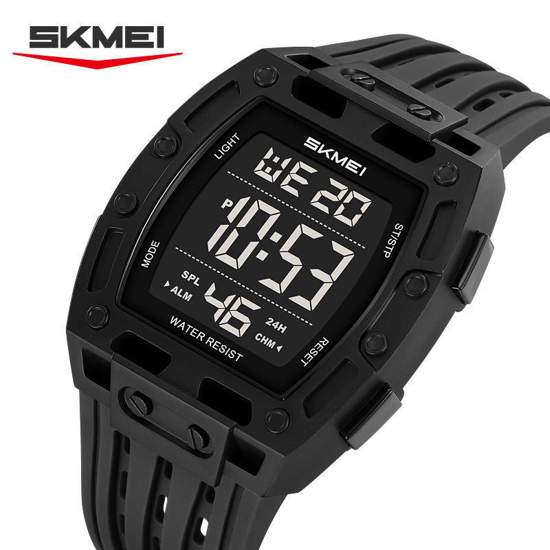 2816 SKMEI Men Transparent Digital Watch Sport Waterproof Wristwatch