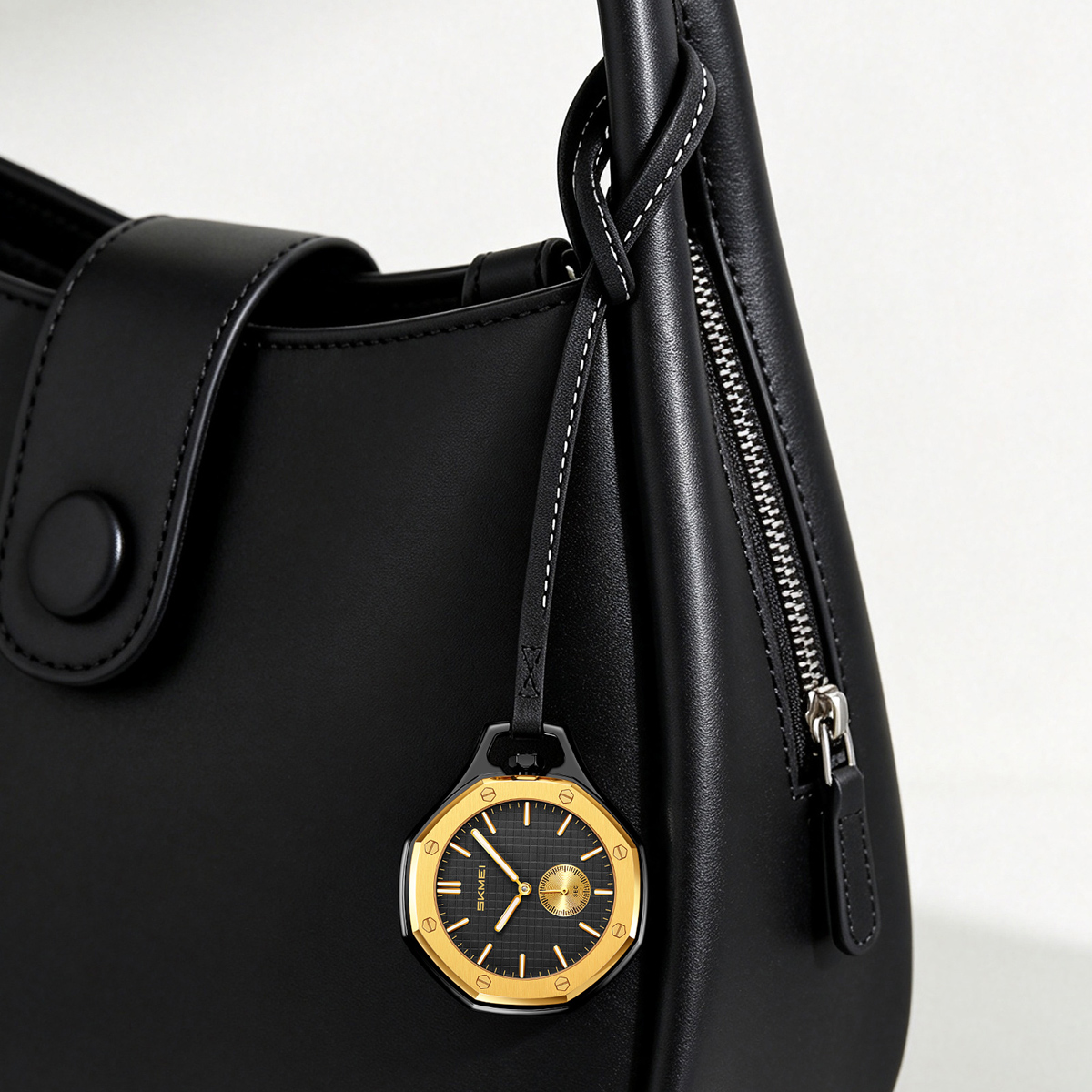 SKMei 2866 Wholesale SKMEI Octagonal Gold Dial Quartz Pocket Watch