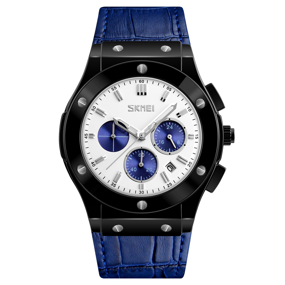 SKMEI 9157 LEATHER QUARTZ WATCH WHOLESALER
