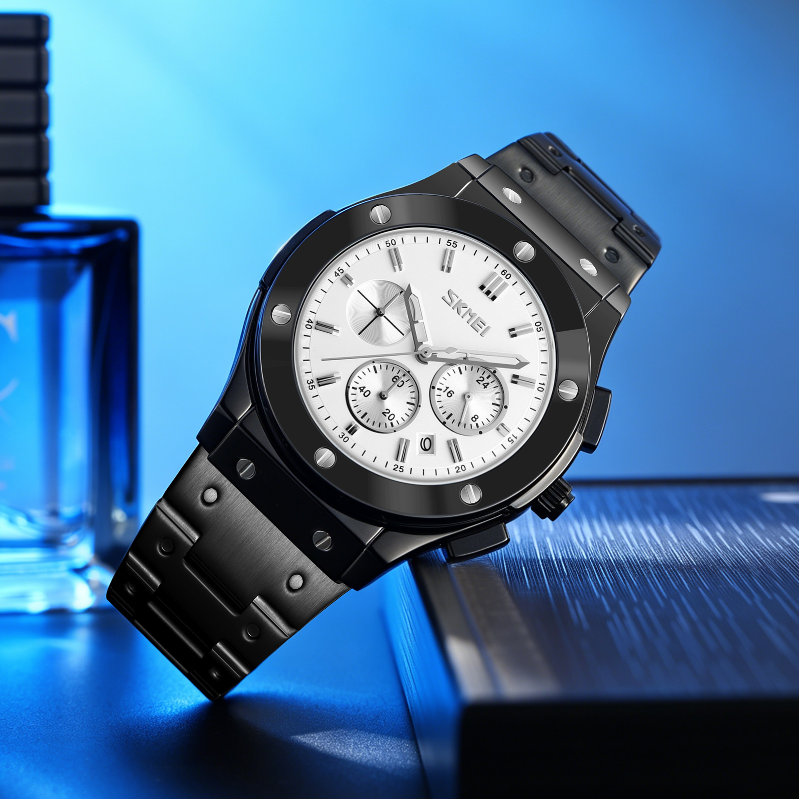 SKMEI 9157 LEATHER QUARTZ WATCH WHOLESALER