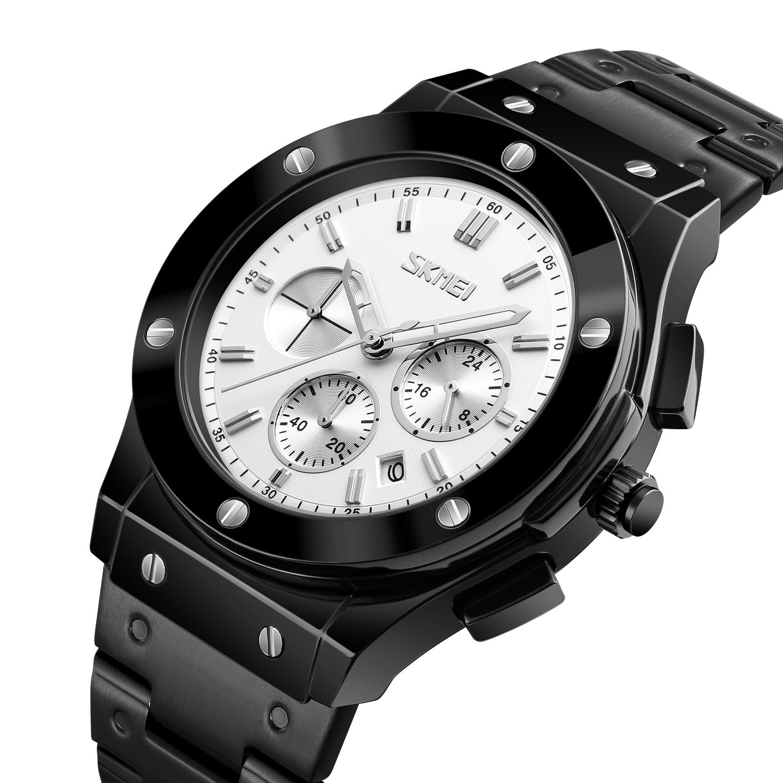 SKMEI 9157 LEATHER QUARTZ WATCH WHOLESALER