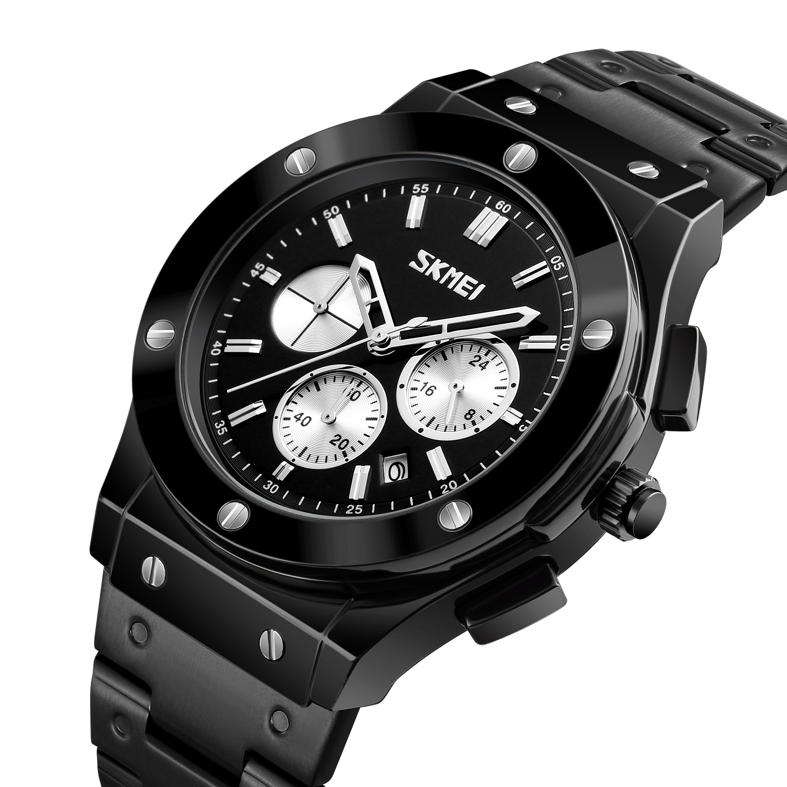 SKMEI 9157 LEATHER QUARTZ WATCH WHOLESALER
