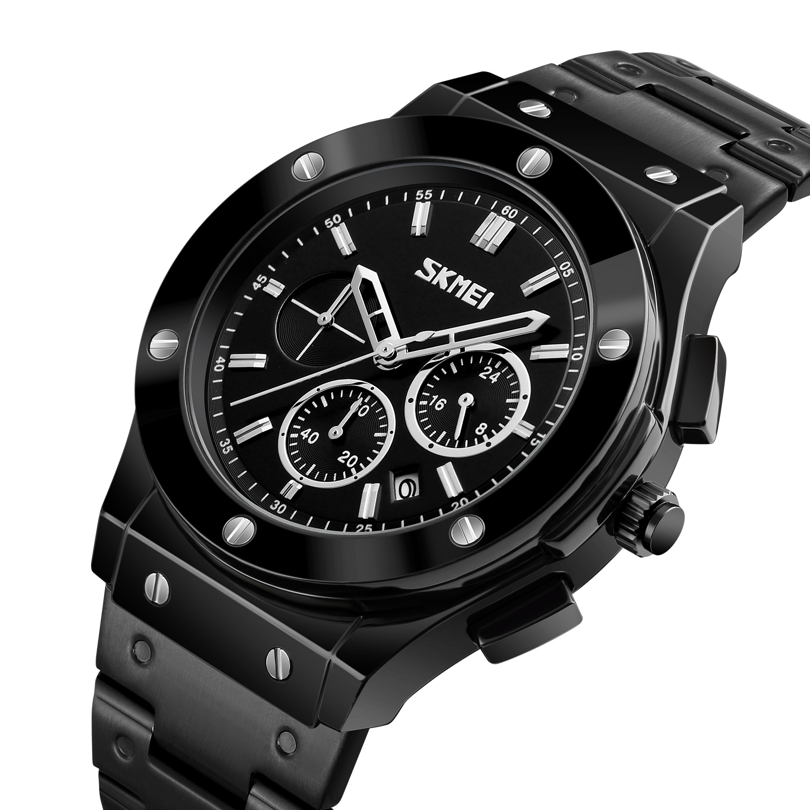 SKMEI 9157 LEATHER QUARTZ WATCH WHOLESALER