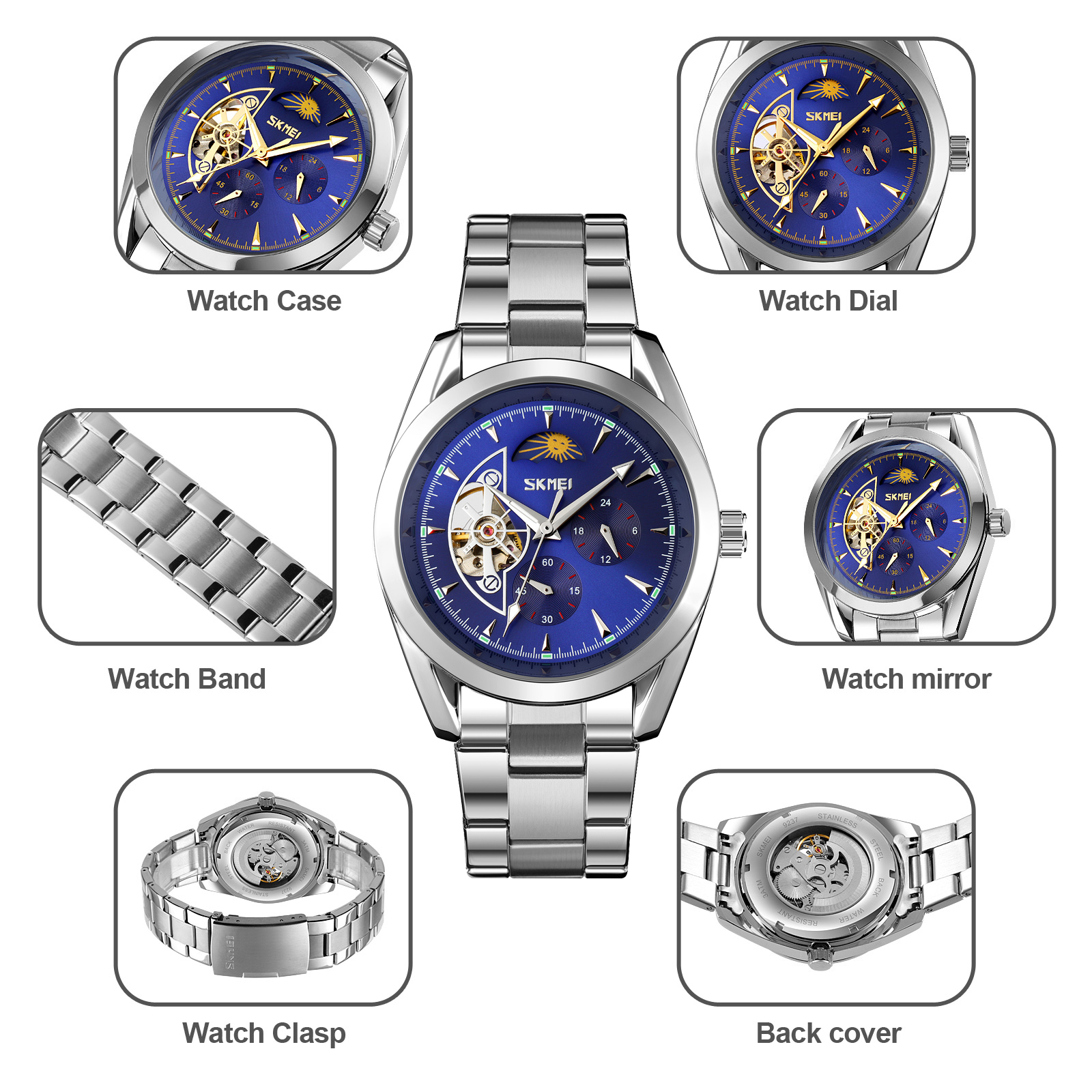 9237 SKMEI Men Automatic Mechanical Watch