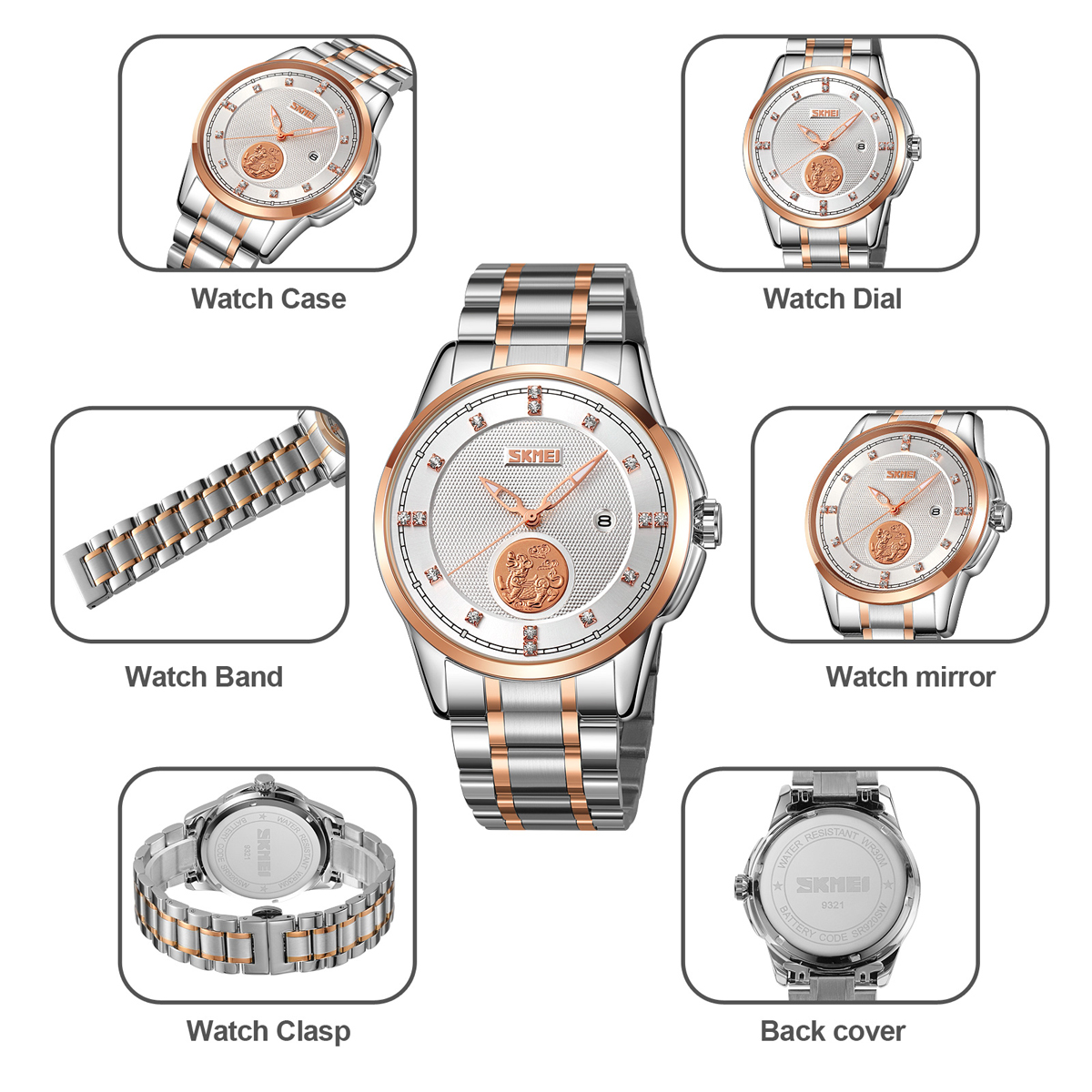 SKMEI 9321 MAN QUARTZ BUSINESS WATCH