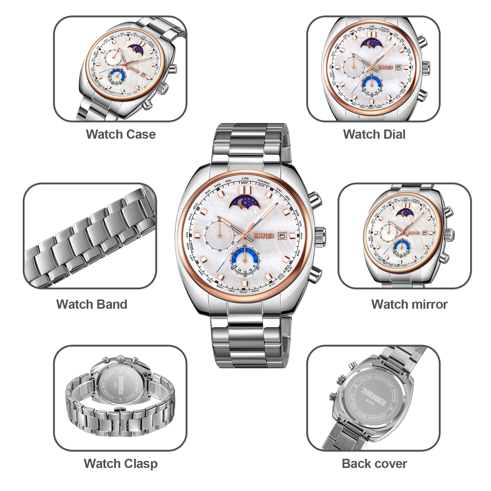 skmei 9325 quartz watches