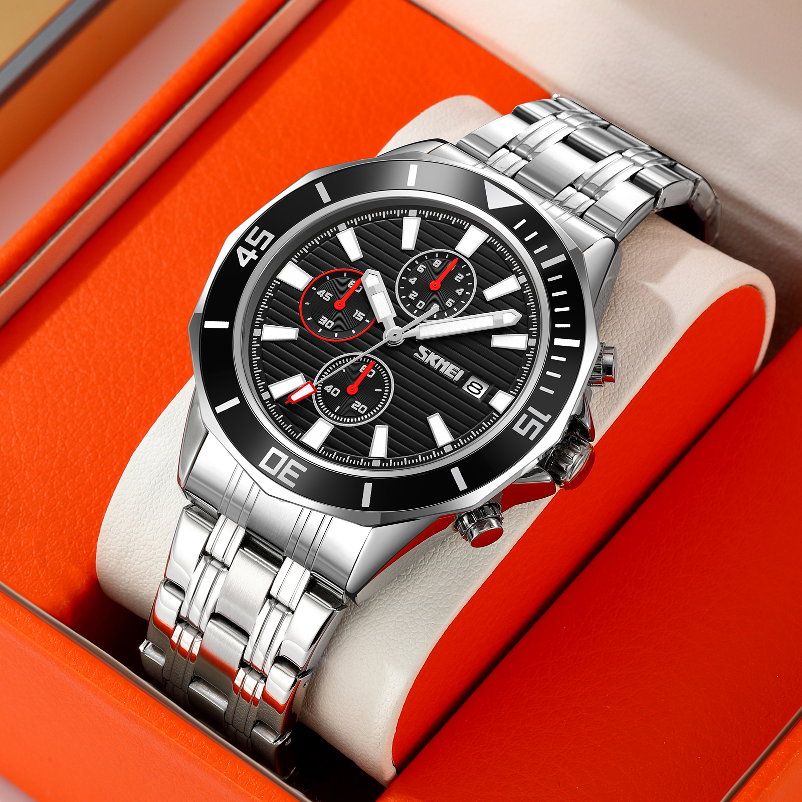 SKMEI 9335 stainless steel band watch