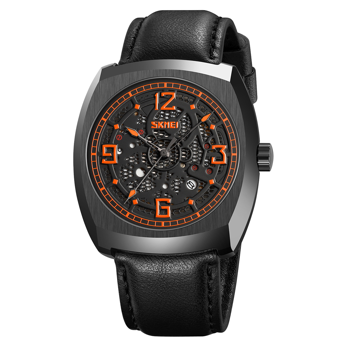 SKMEI 9336 NEW LEATHER QUARTZ WATCH