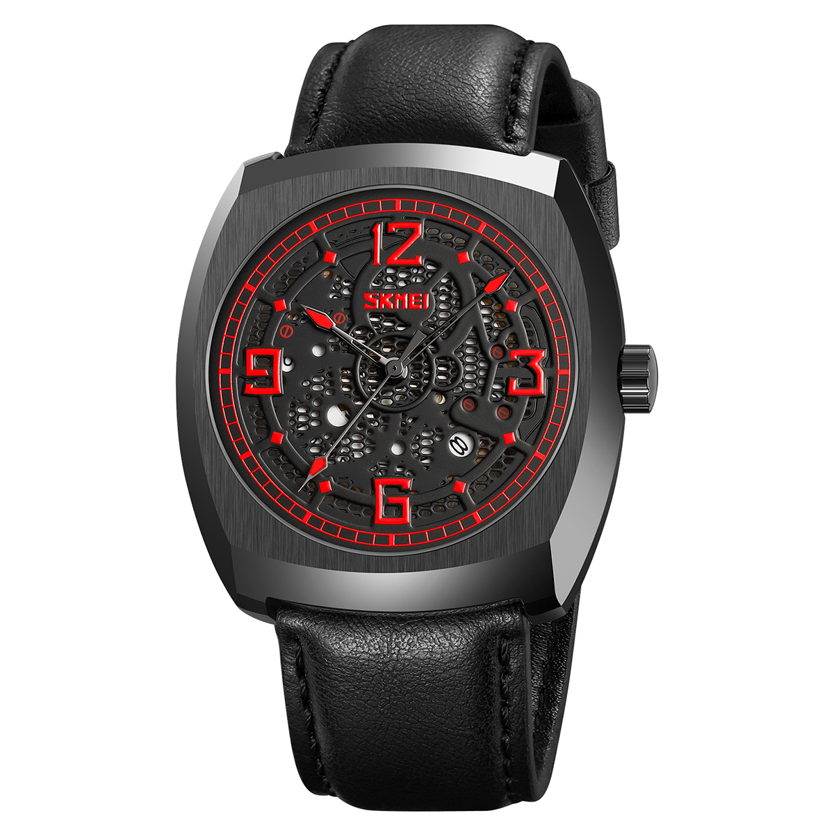 SKMEI 9336 NEW LEATHER QUARTZ WATCH