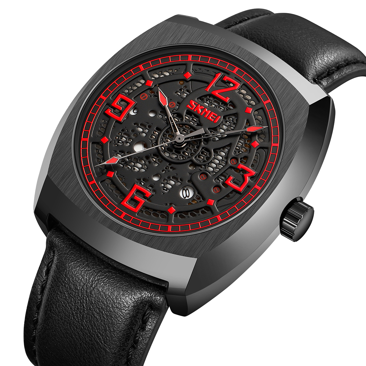 SKMEI 9336 NEW LEATHER QUARTZ WATCH