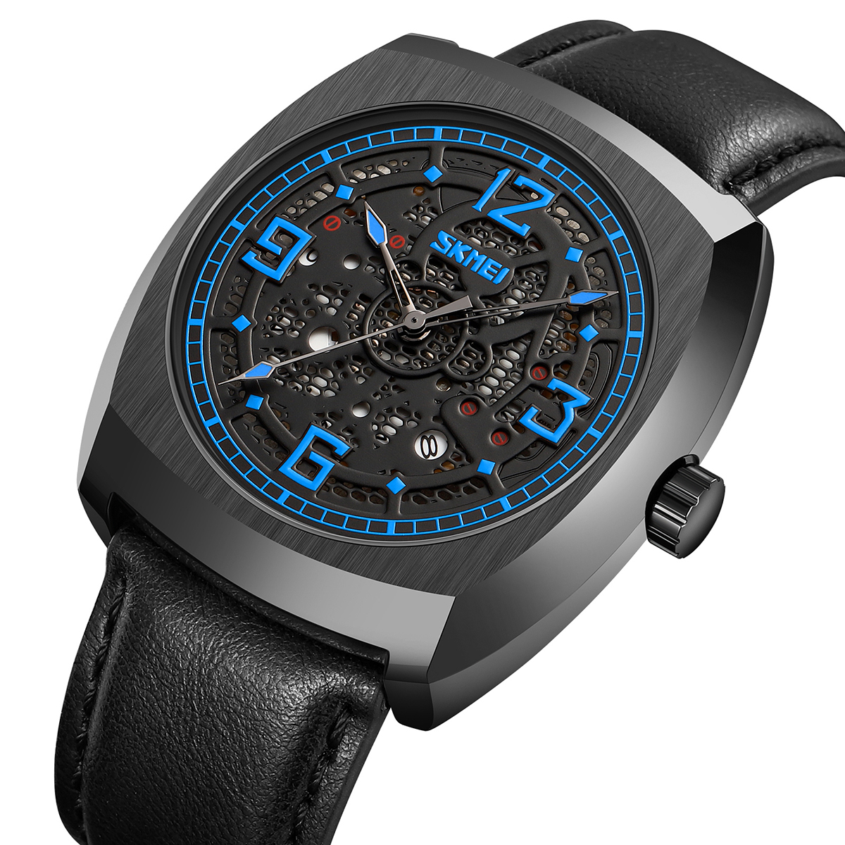 SKMEI 9336 NEW LEATHER QUARTZ WATCH