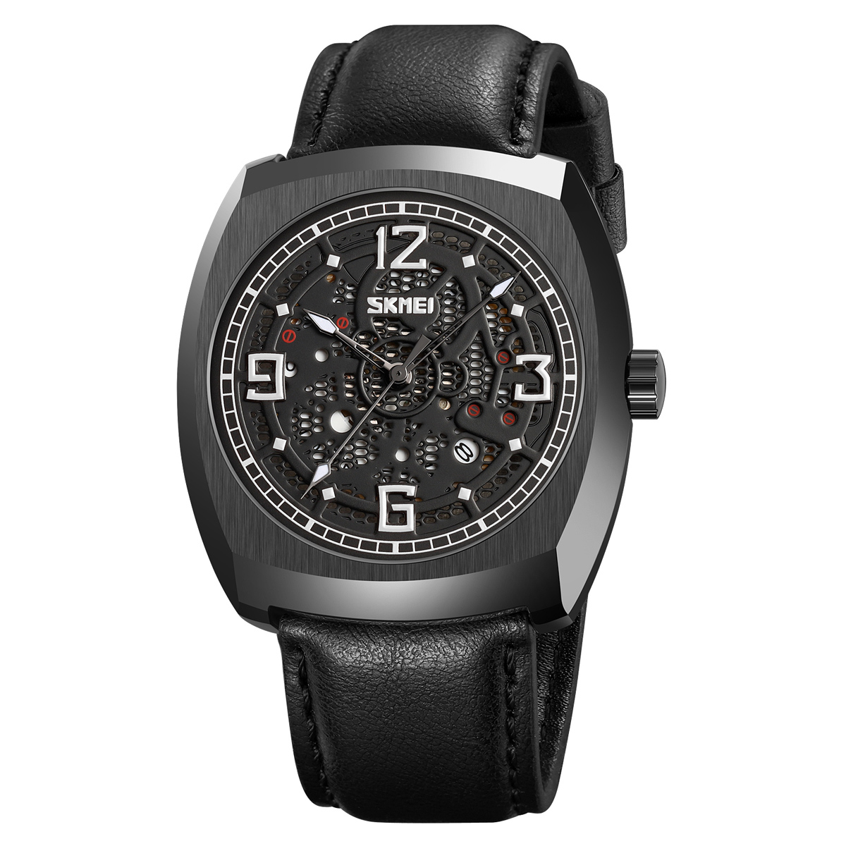 SKMEI 9336 NEW LEATHER QUARTZ WATCH