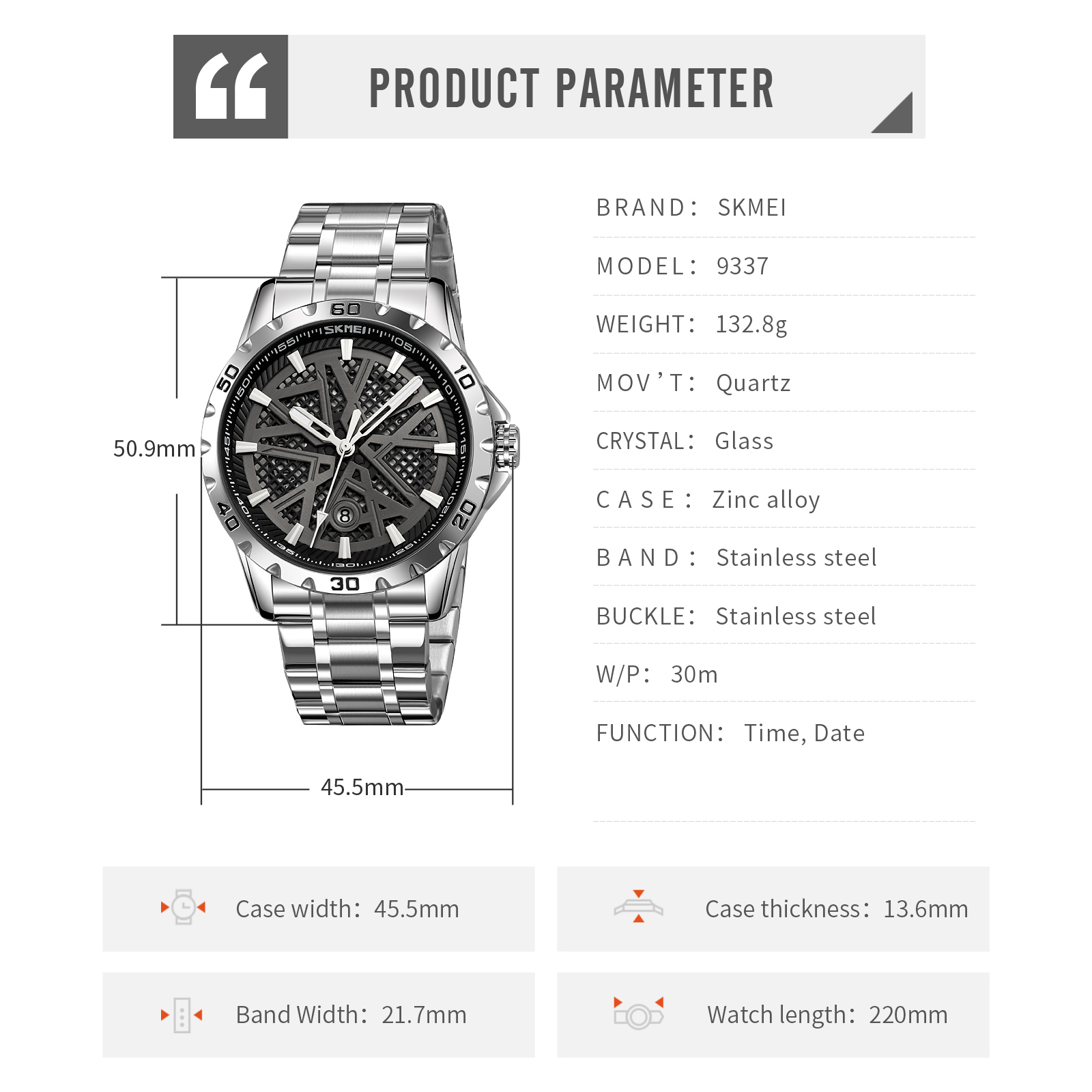 skmei 9337 mens watch