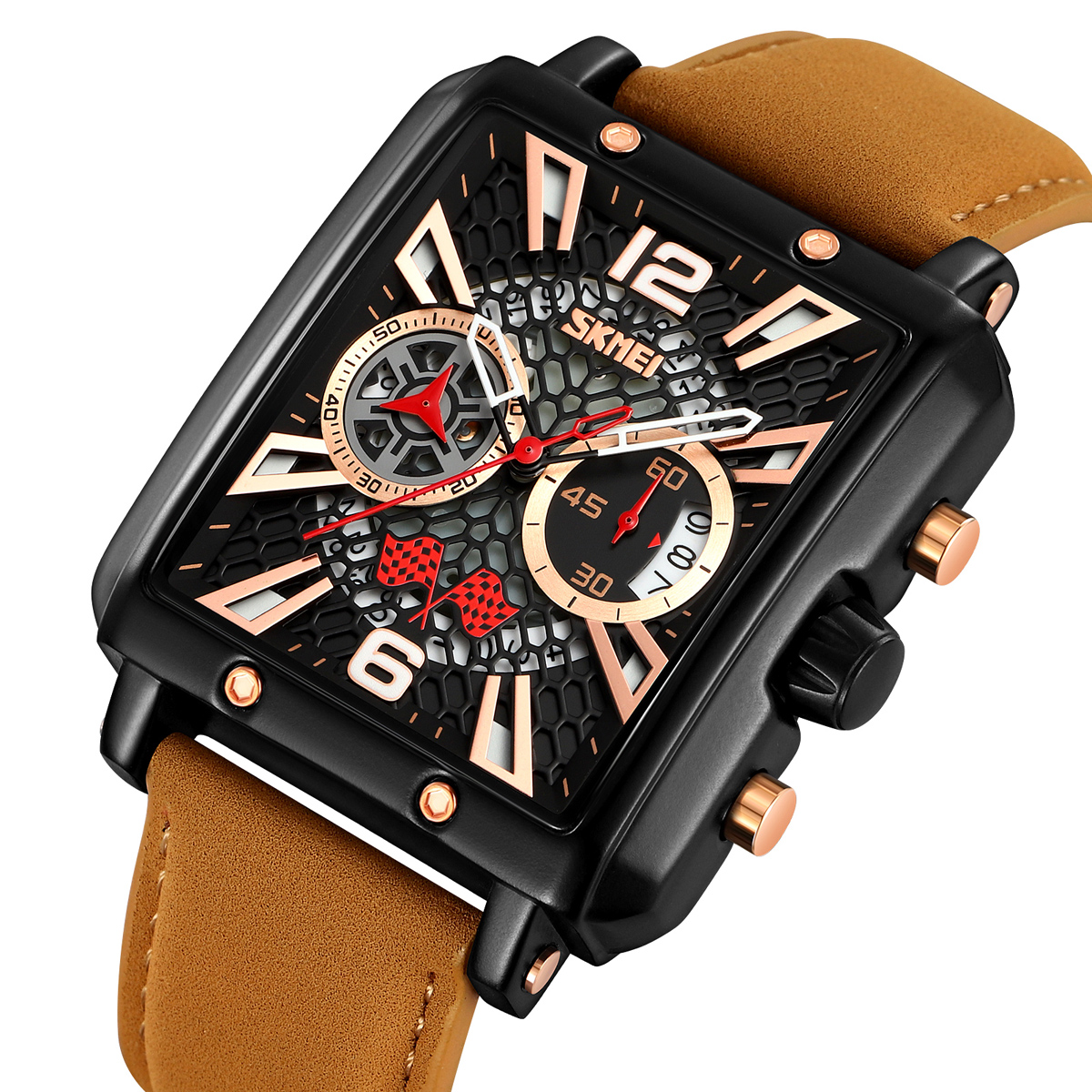 SKMEI 9340 OEM Men's Waterproof Square Quartz Watch