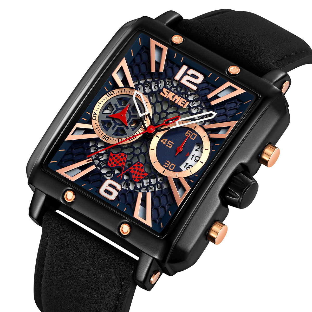 SKMEI 9340 OEM Men's Waterproof Square Quartz Watch