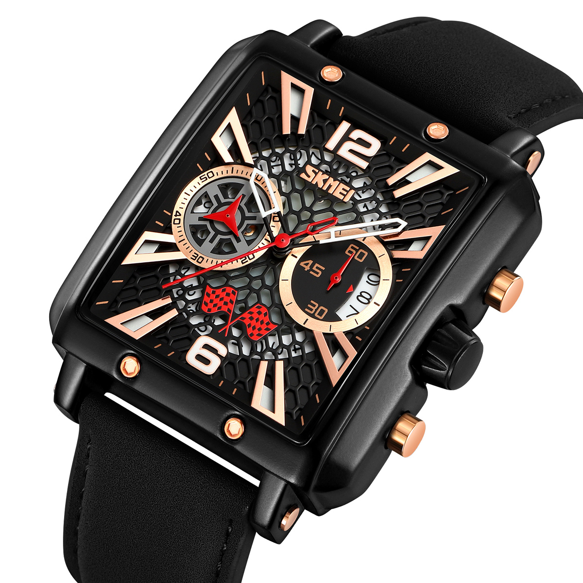 SKMEI 9340 OEM Men's Waterproof Square Quartz Watch