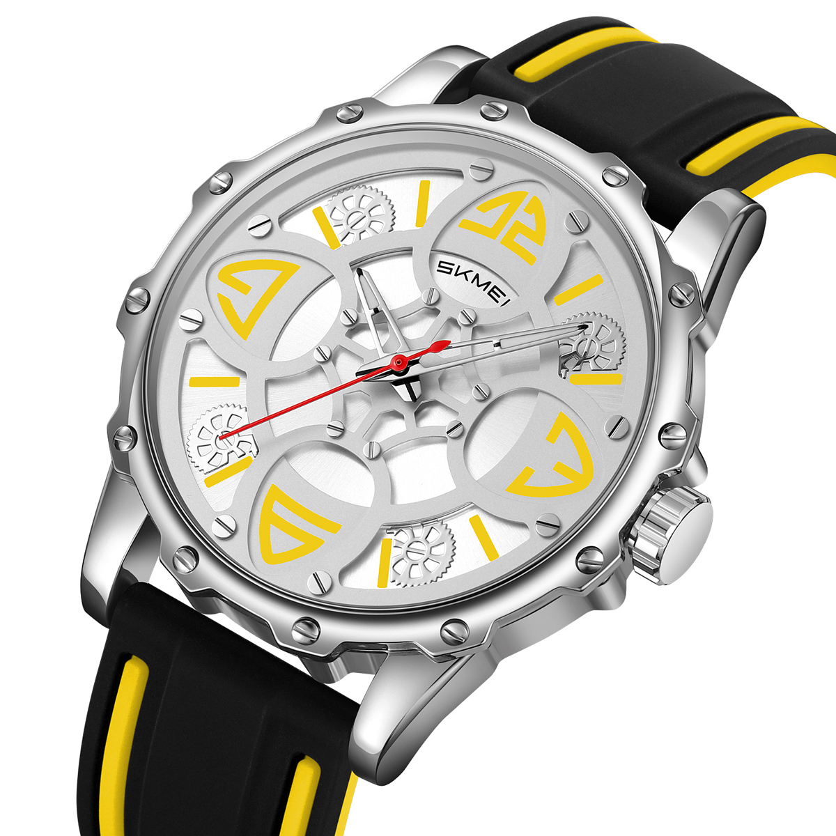 SKMEI 9342 Men's Quartz Watch Silicone Strap Waterproof Custom Logo