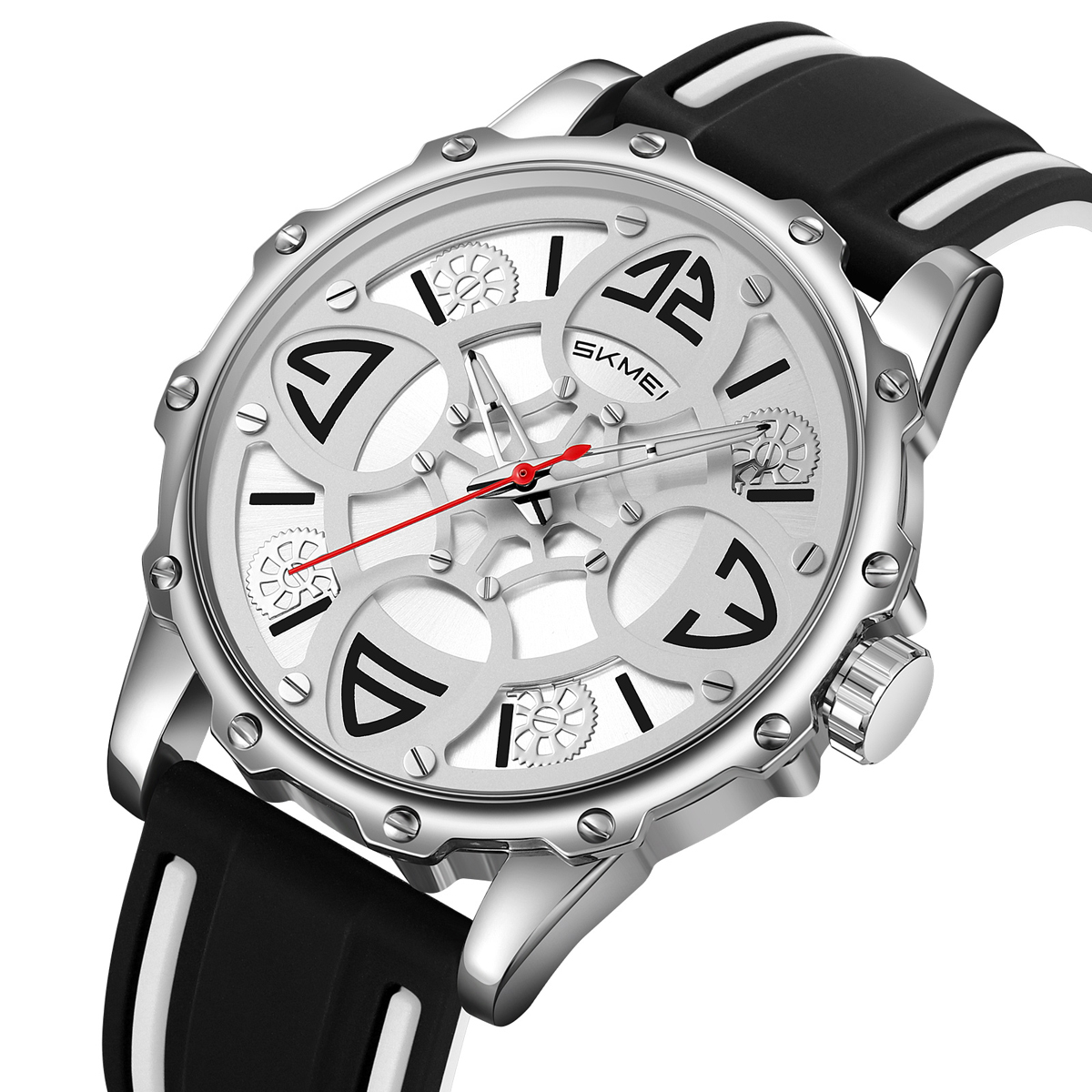 SKMEI 9342 Men's Quartz Watch Silicone Strap Waterproof Custom Logo