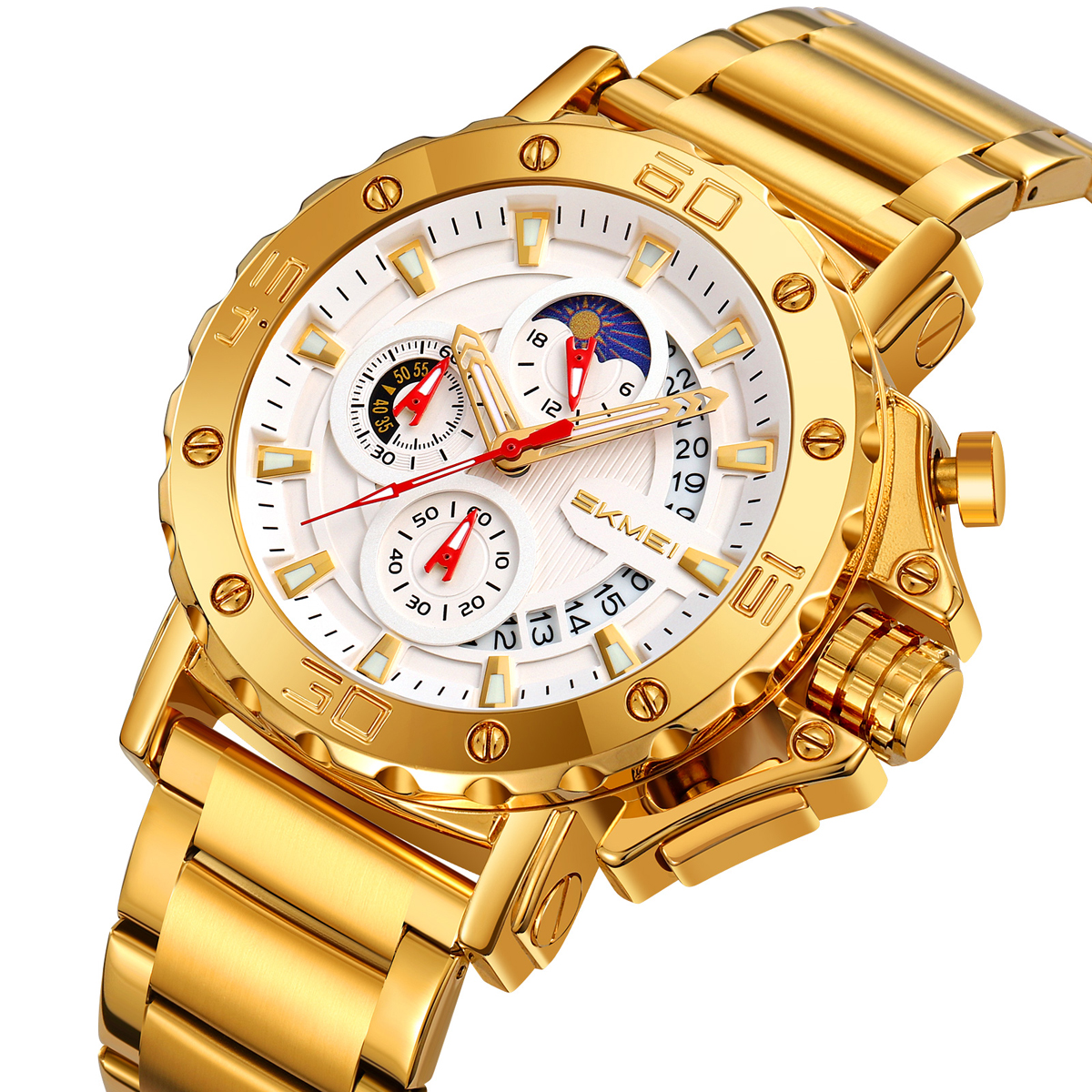Skmei Watch Wholesale 9344 Luxury Men's Steel Large Wrist